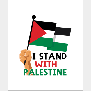 I Stand with Palestine - Free Palestine - I Love Palestine - Palestinian Resistance Solidarity Design Posters and Art